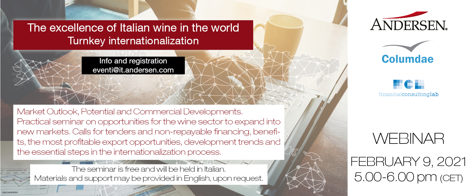webinar 9 febbraio internazionalizzazione settore vitivinicolo